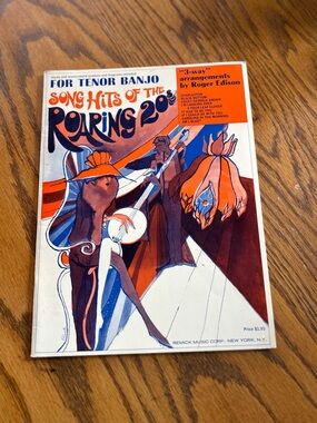 Vintage "Song Hits of the Roaring 20s" Tenor Banjo Sheet Music - Roger Edison